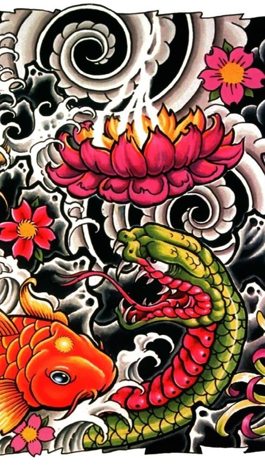Japanese Tattoo Wallpapers Desktop Background - Yakuza Tattoo , HD Wallpaper & Backgrounds
