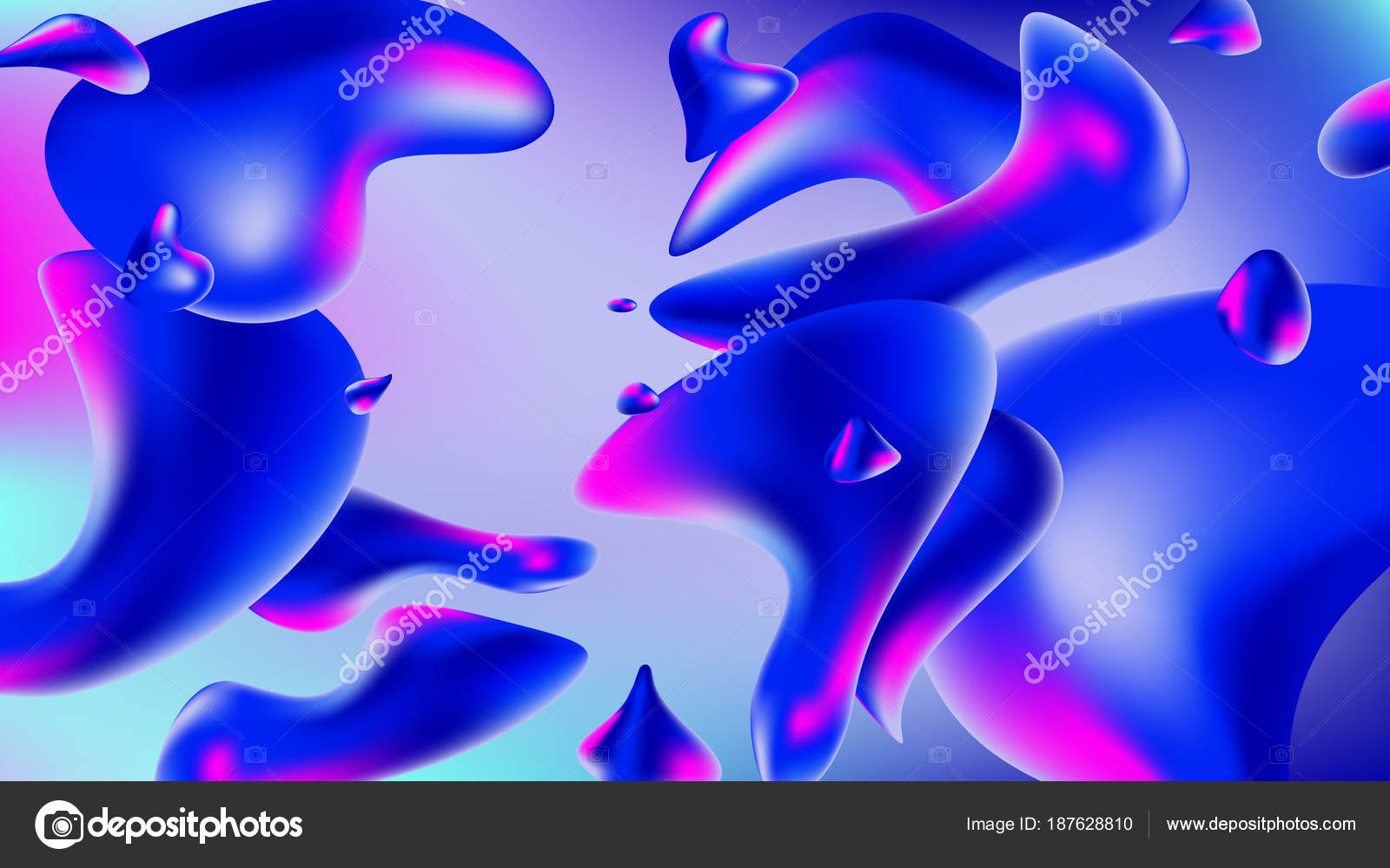 3d Holographic - Abstract Liquid , HD Wallpaper & Backgrounds