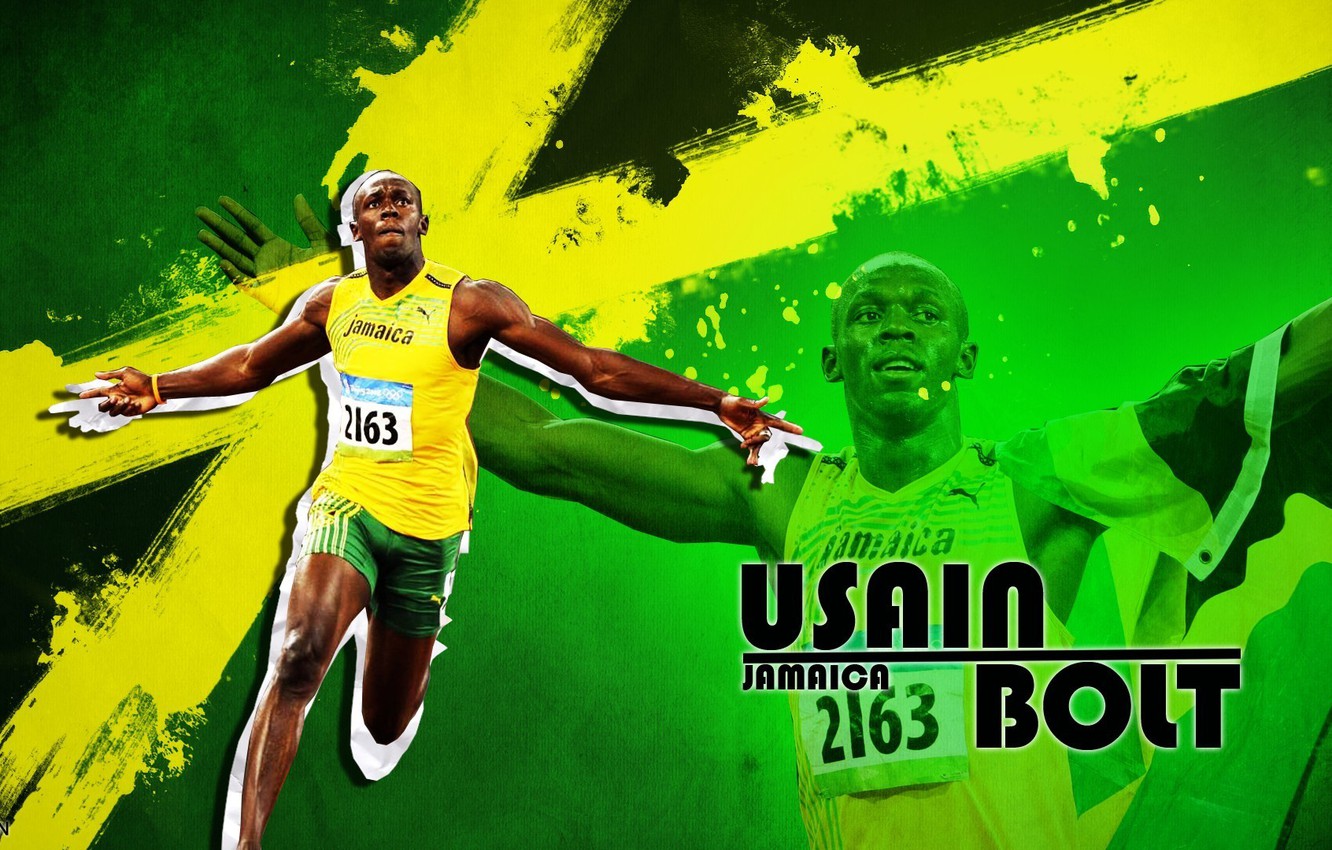 Photo Wallpaper Running, Olympics, Athlete, Jamaica, - Usain Bolt Wallpaper Puma , HD Wallpaper & Backgrounds