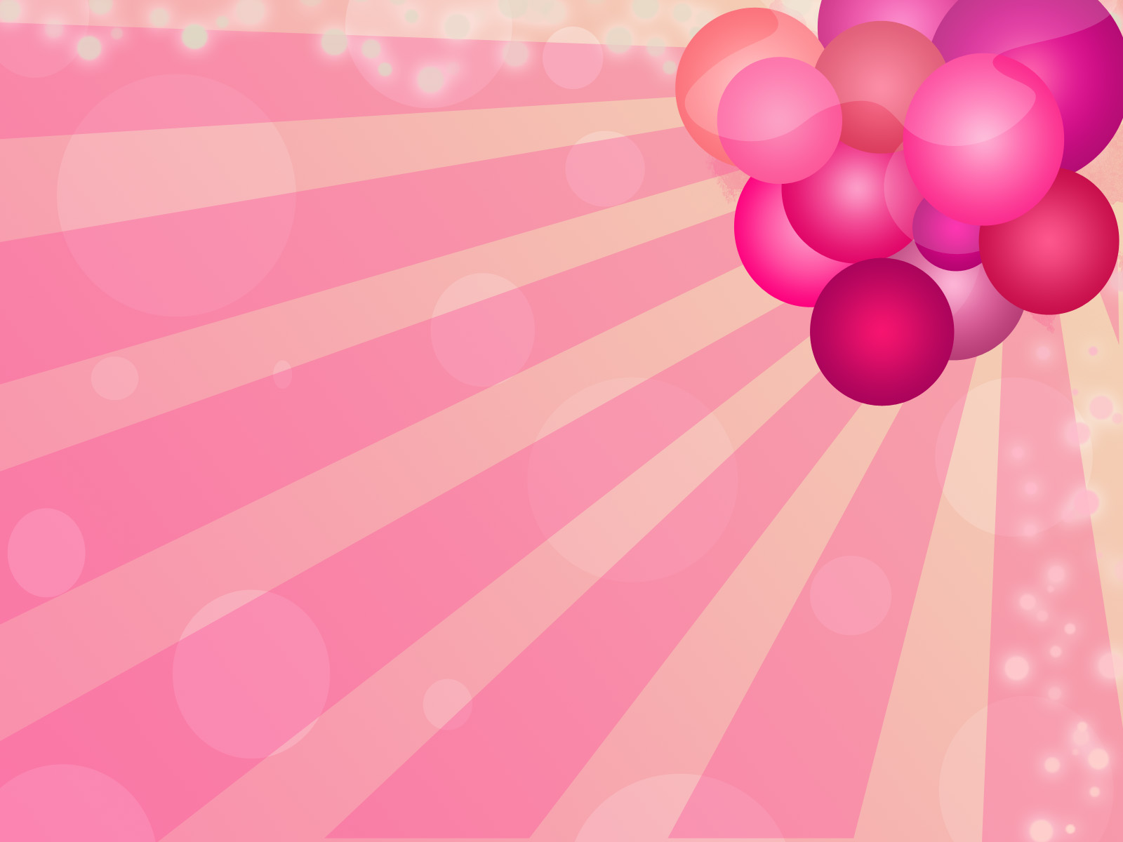 Roze Achtergronden Wallpapers Achtergrond - Pink Background With Balloons , HD Wallpaper & Backgrounds
