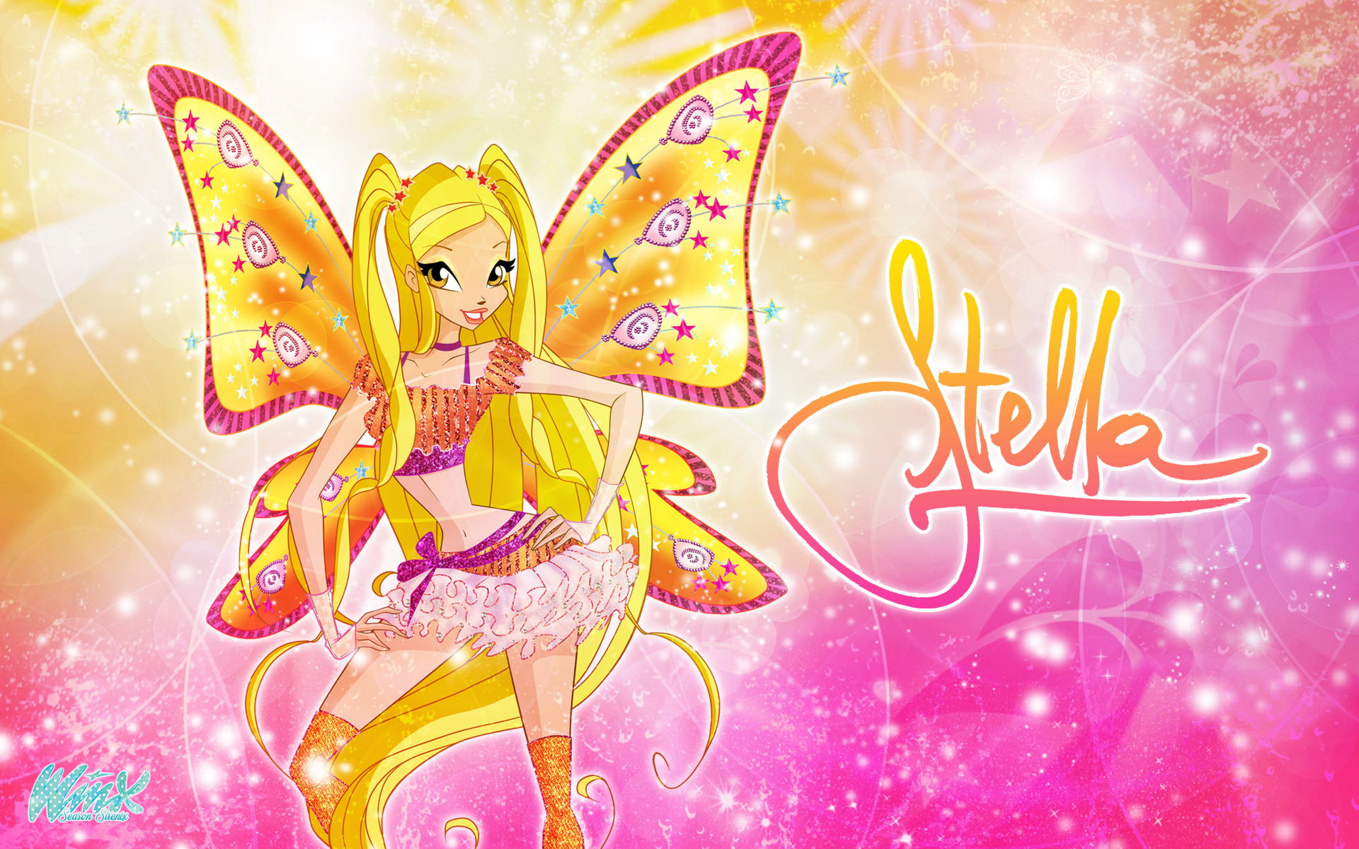 Winx Club Wallpaper - Winx Club Wallpaper Stella , HD Wallpaper & Backgrounds