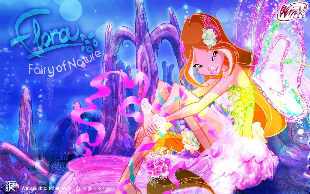 Desk Wallpaper - Winx Club Flora Harmonix , HD Wallpaper & Backgrounds