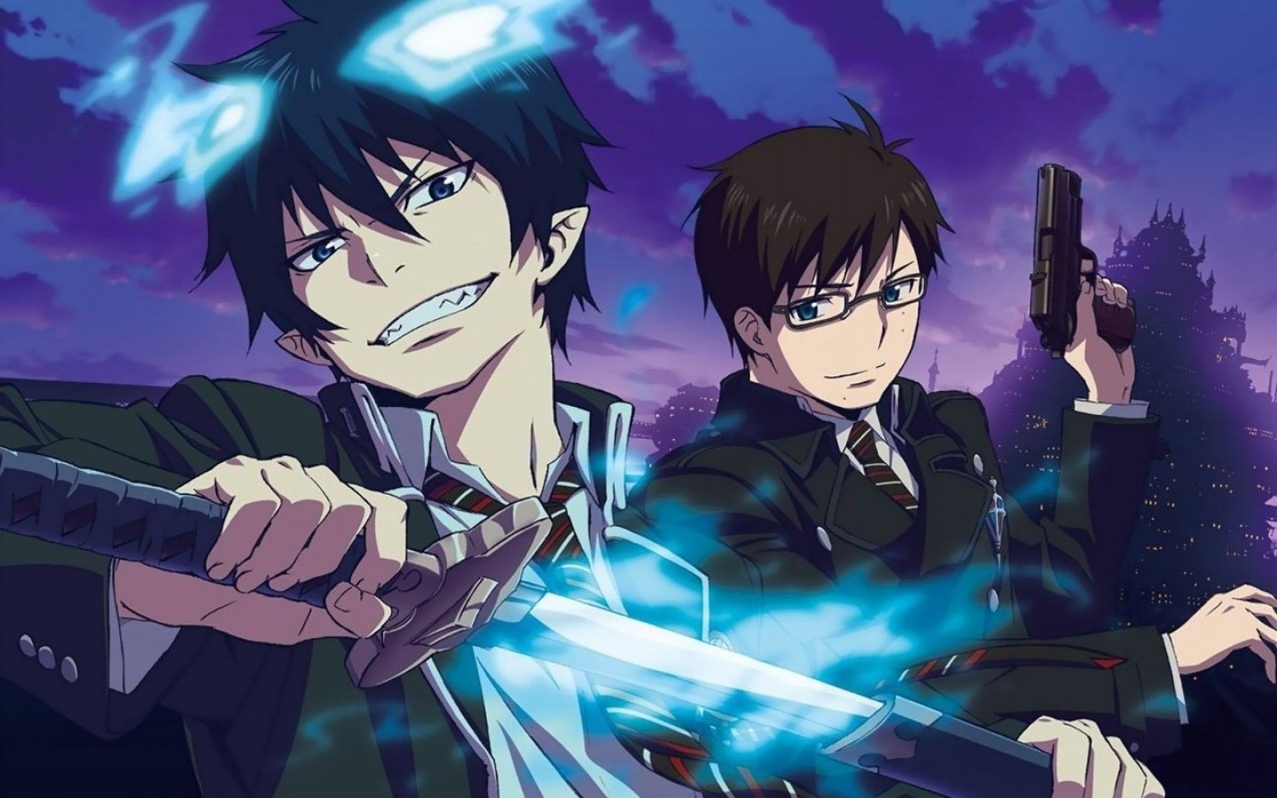 The Anime Kingdom Hintergrund Possibly With Anime Titled - Rin Okumura Yukio Okumura , HD Wallpaper & Backgrounds