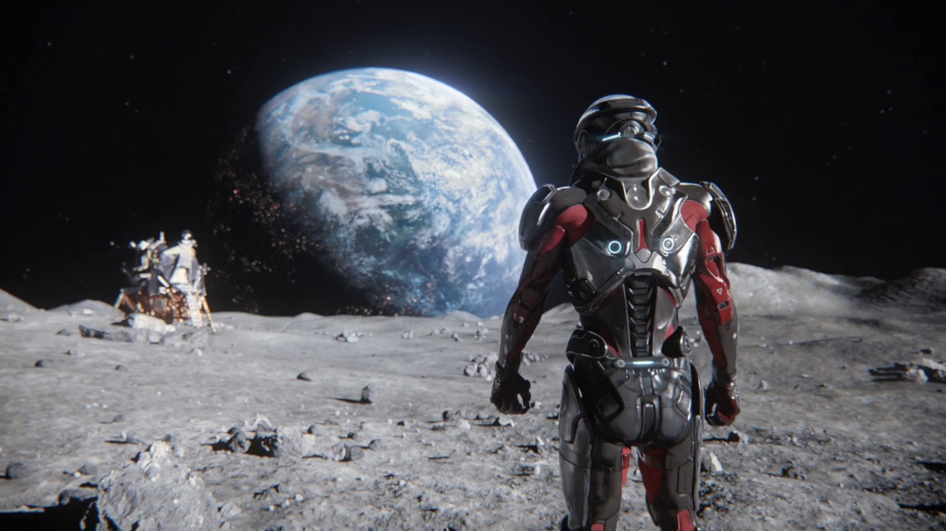 Mass Effect Andromeda Hd Wallpaper - Mass Effect Andromeda Moon , HD Wallpaper & Backgrounds
