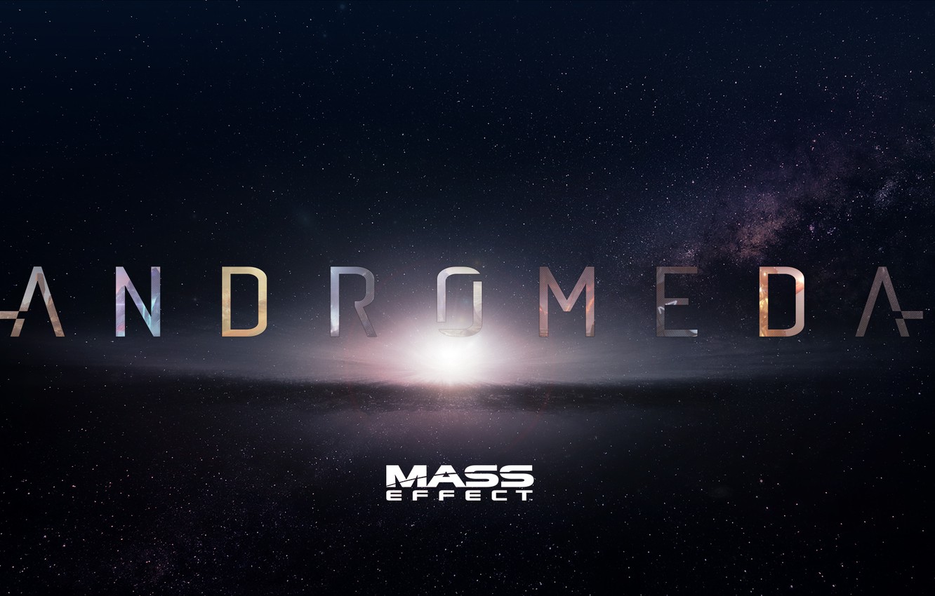 Photo Wallpaper Space, Stars, Mass Effect, Bioware, - Mass Effect Andromeda Wallpaper Macbook , HD Wallpaper & Backgrounds
