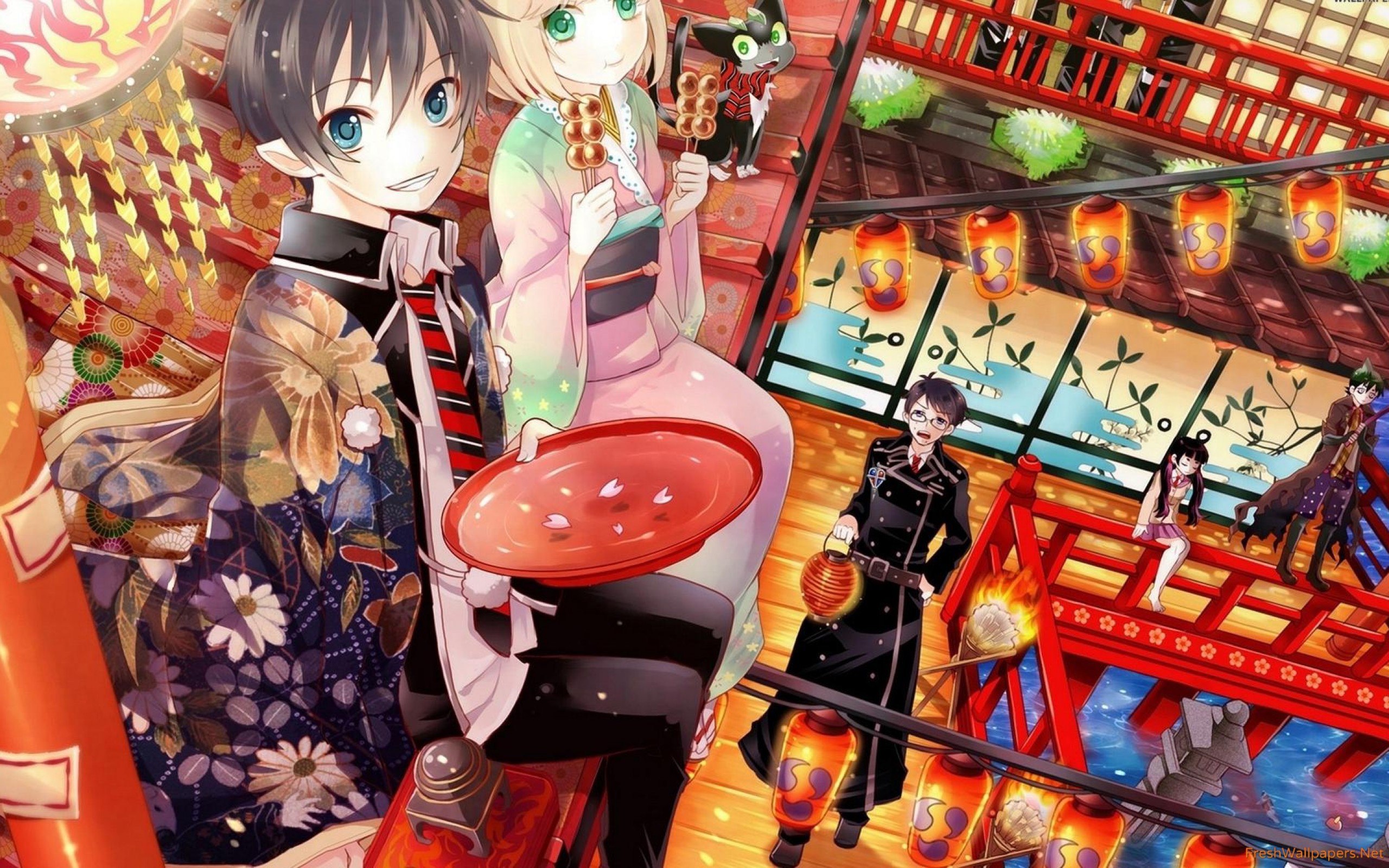Ao No Exorcist Wallpaper - Anime , HD Wallpaper & Backgrounds