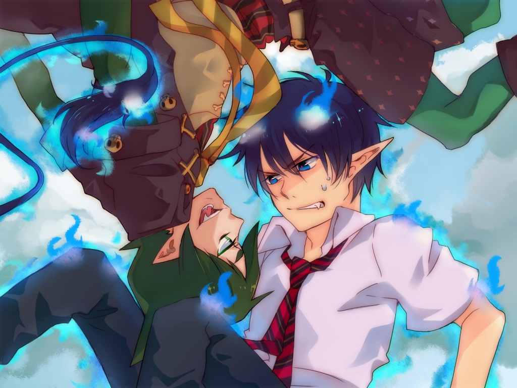 View Fullsize Ao No Exorcist Image - Imagenes De Ao No Exorcist Anime Amaimon Y Rin , HD Wallpaper & Backgrounds