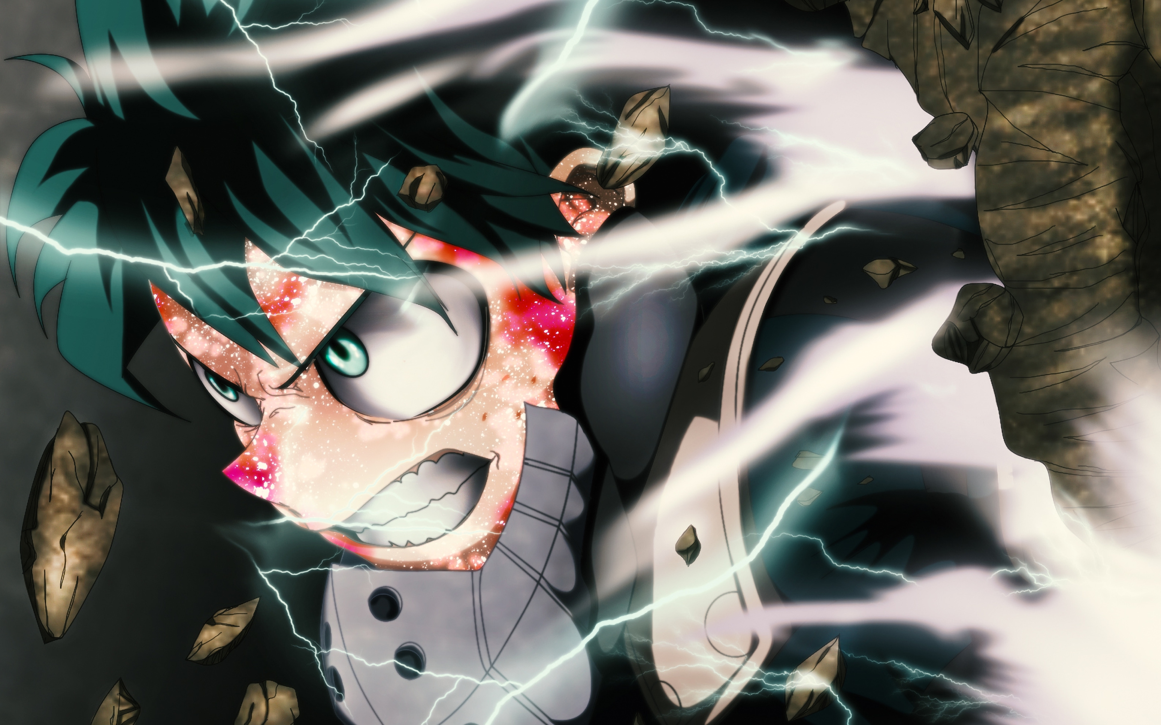 4k, Izuku Midoriya, Lightnings, Boku No Hero Academia, - My Hero Academia Wallpaper Iphone , HD Wallpaper & Backgrounds