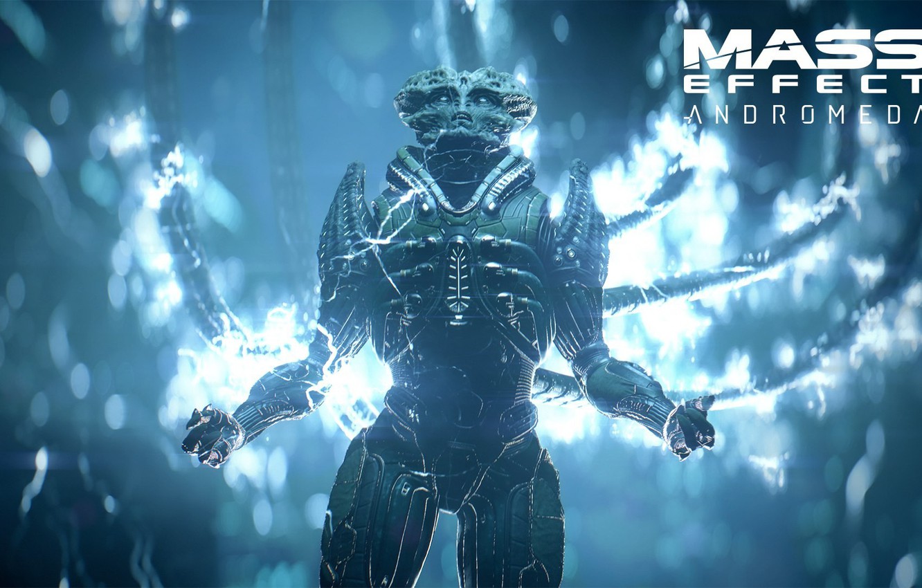 Photo Wallpaper Game, Alien, Mass Effect, Suit, Mass - Mass Effect 3 , HD Wallpaper & Backgrounds