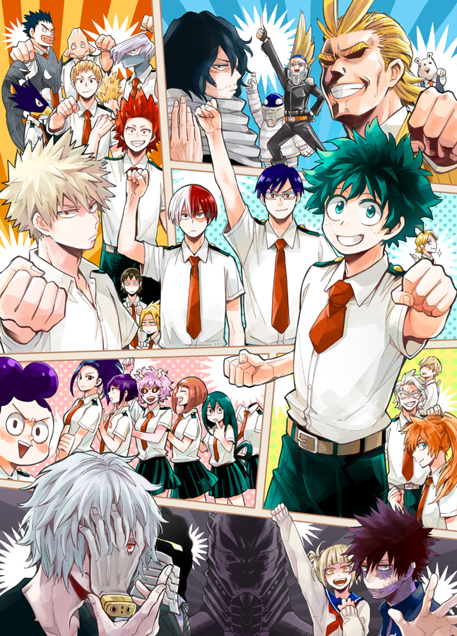 Simple Boku No Hero Academia , Mobile Wallpaper This - My Hero Academia Collage , HD Wallpaper & Backgrounds