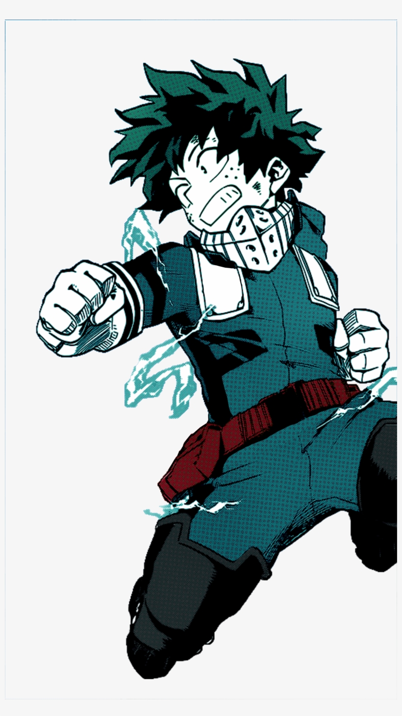 My Hero Academia Deku Wallpaper Black And White - Izuku Midoriya Manga Png , HD Wallpaper & Backgrounds