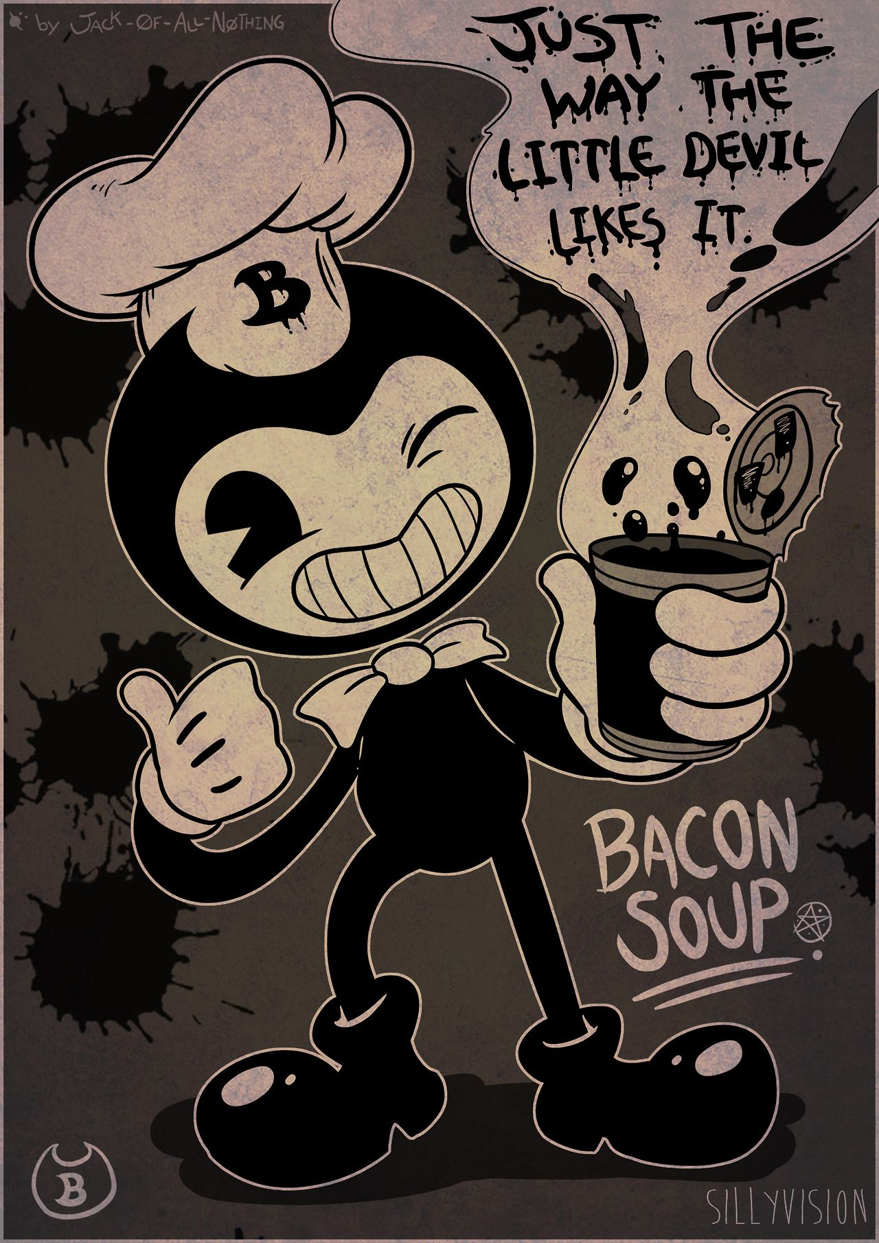 Good Bendy And The Ink Machine Fan Art For The Chapter - Bendy And Bacon Soup , HD Wallpaper & Backgrounds