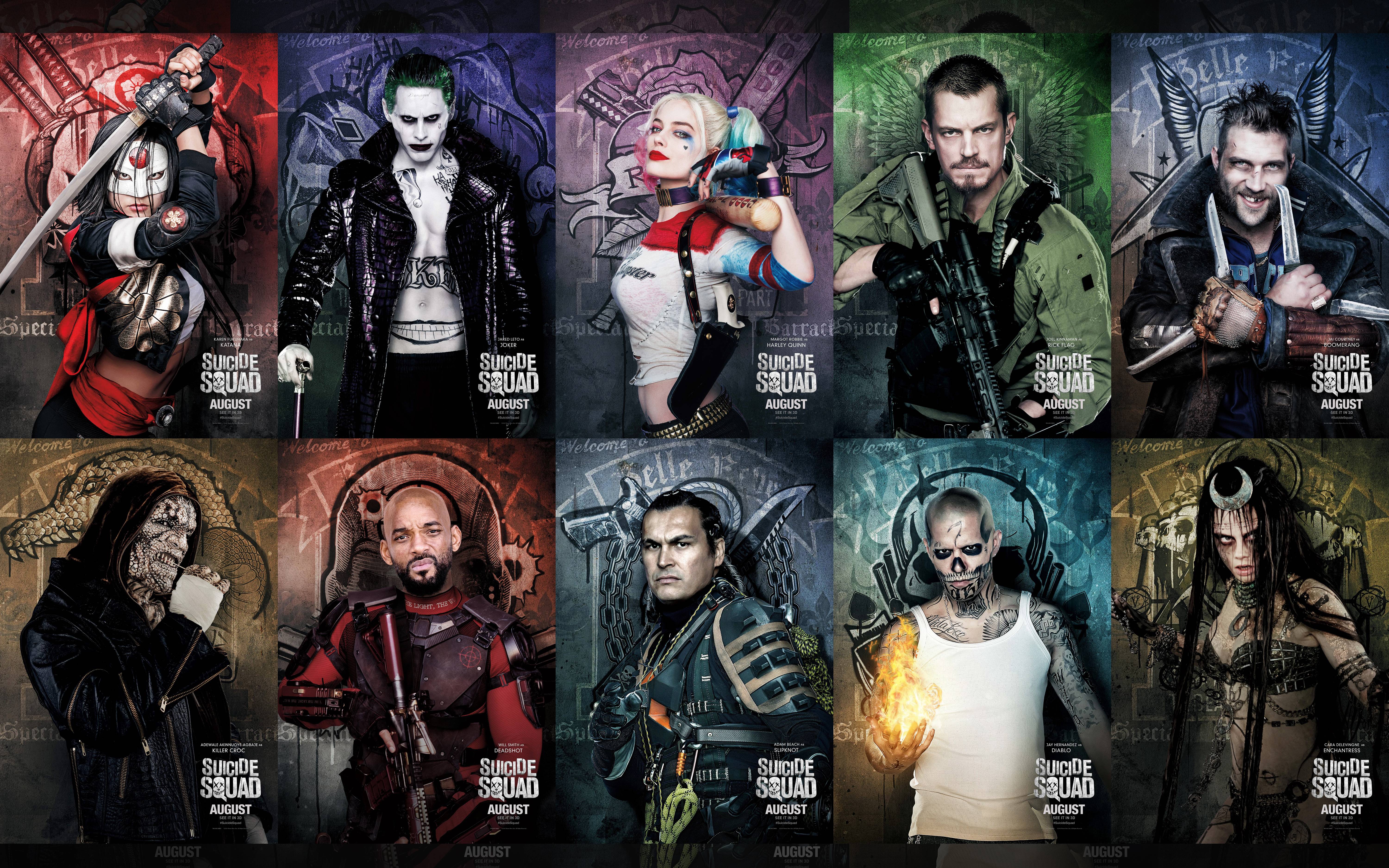 Hd Wallpaper - Suicide Squad Heroes , HD Wallpaper & Backgrounds