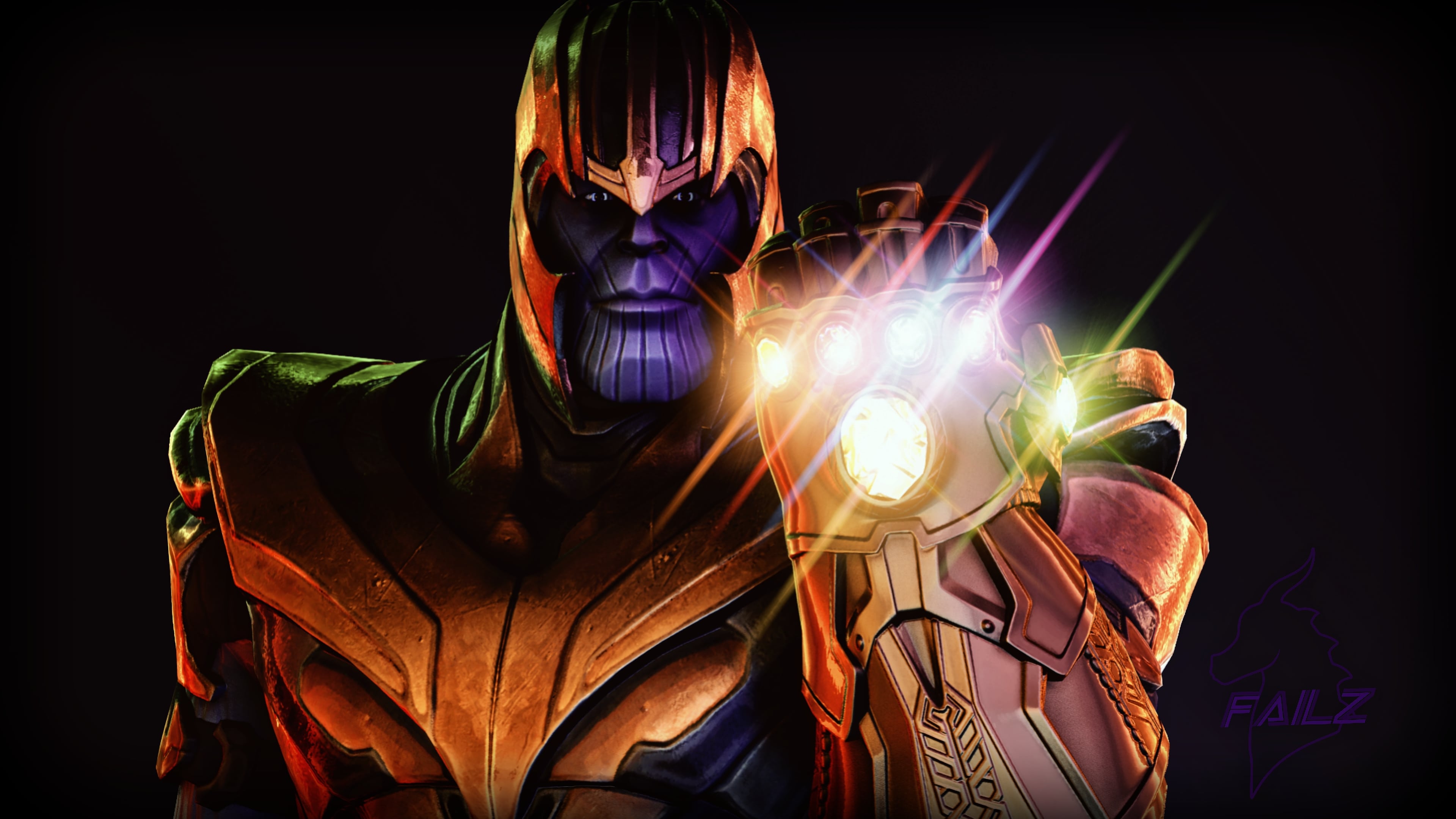 Thanos In Fortnite 4k Ultra Hd Wallpaper - Thanos Wallpaper Note 9 , HD Wallpaper & Backgrounds