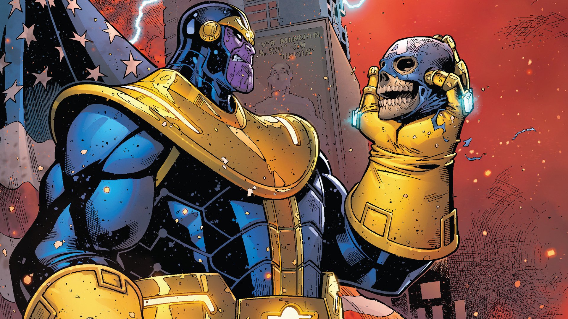 Hd Wallpaper - Thanos Kill Captain America , HD Wallpaper & Backgrounds