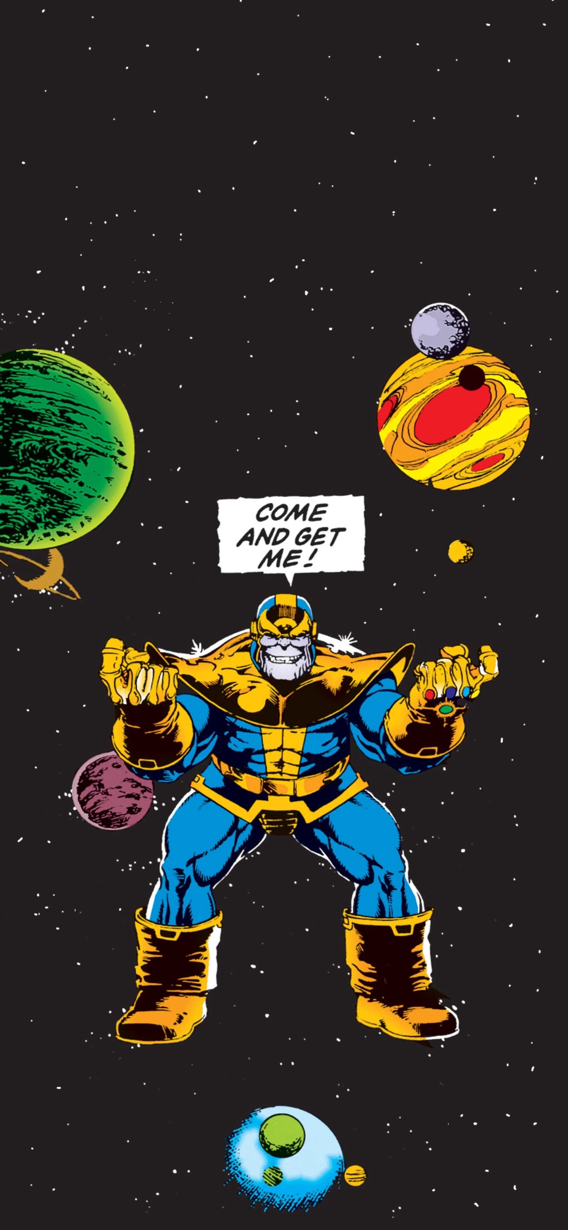Iphone Thanos Wallpaper - Avengers Endgame Comic , HD Wallpaper & Backgrounds