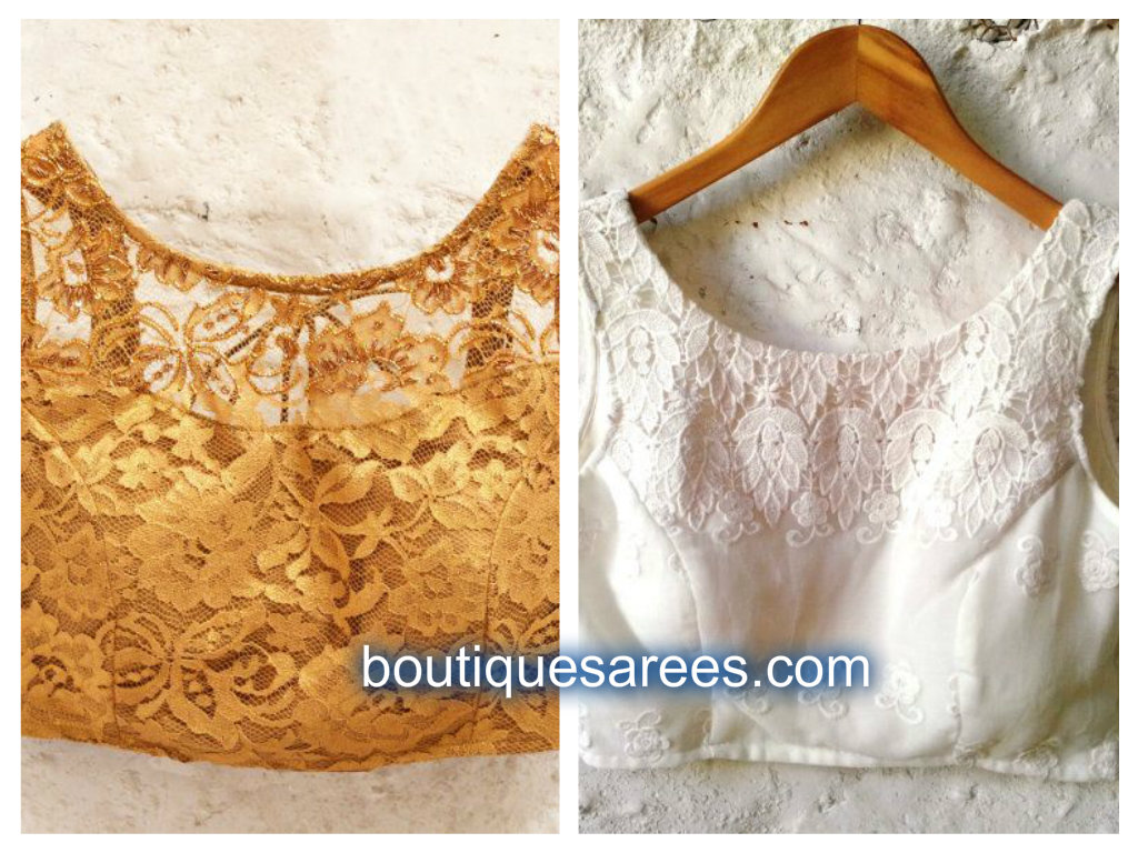 Orange Blouse Back Neck Designs - Designer Blouse Neck Design , HD Wallpaper & Backgrounds