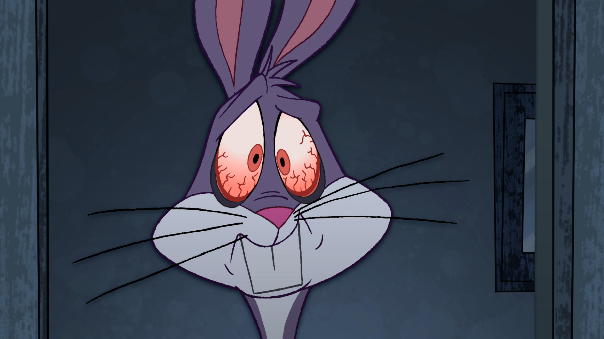 Bugs Bunny A Little Stressed - Bugs Bunny Red Eyes , HD Wallpaper & Backgrounds