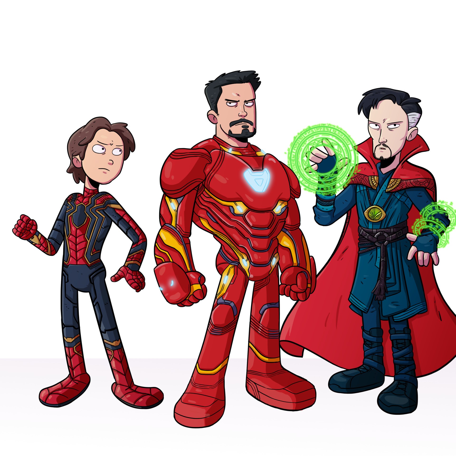 Team Manhatthan - Avengers Infinity War Animated , HD Wallpaper & Backgrounds