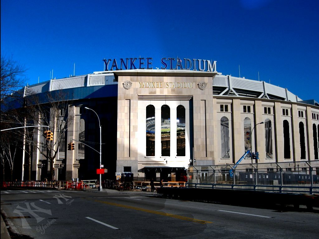 New York Yankees Images Custom Art Of The New Stadium - Yankee Stadium Background Hd , HD Wallpaper & Backgrounds