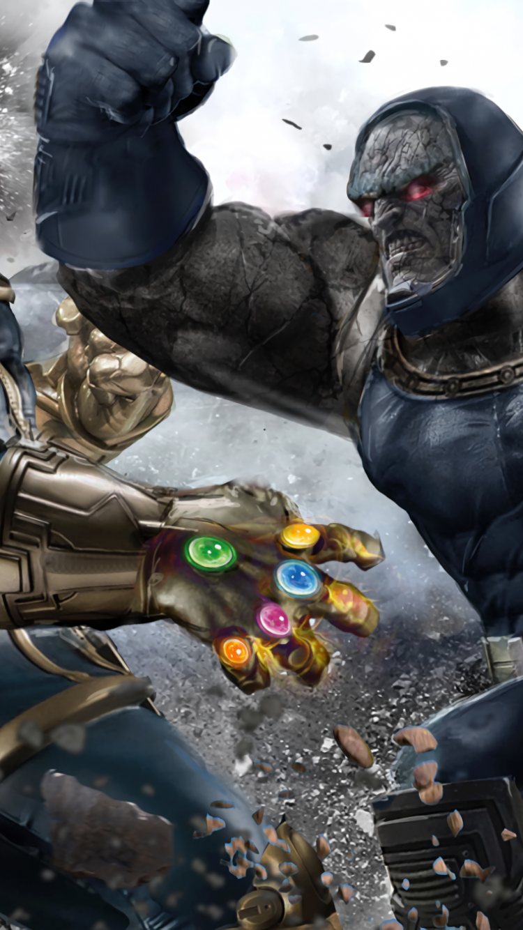 Thanos, Darkseid, Crossover, Marvel, Dc Universe, Comics - Darkseid Vs Thanos , HD Wallpaper & Backgrounds