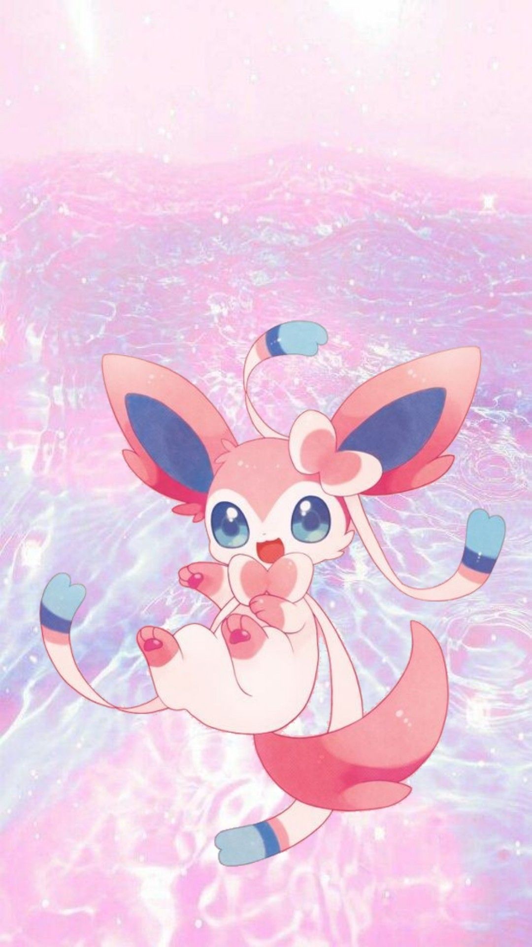 Sylveon Wallpaper - Pokemon Nymphalie Kawaii , HD Wallpaper & Backgrounds