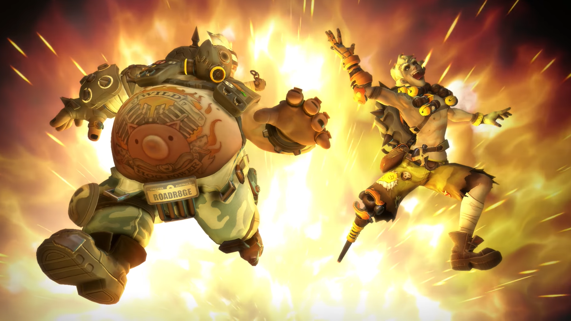 Junkrat & Roadhog In Junkertown - Junkrat And Roadhog Junkertown , HD Wallpaper & Backgrounds