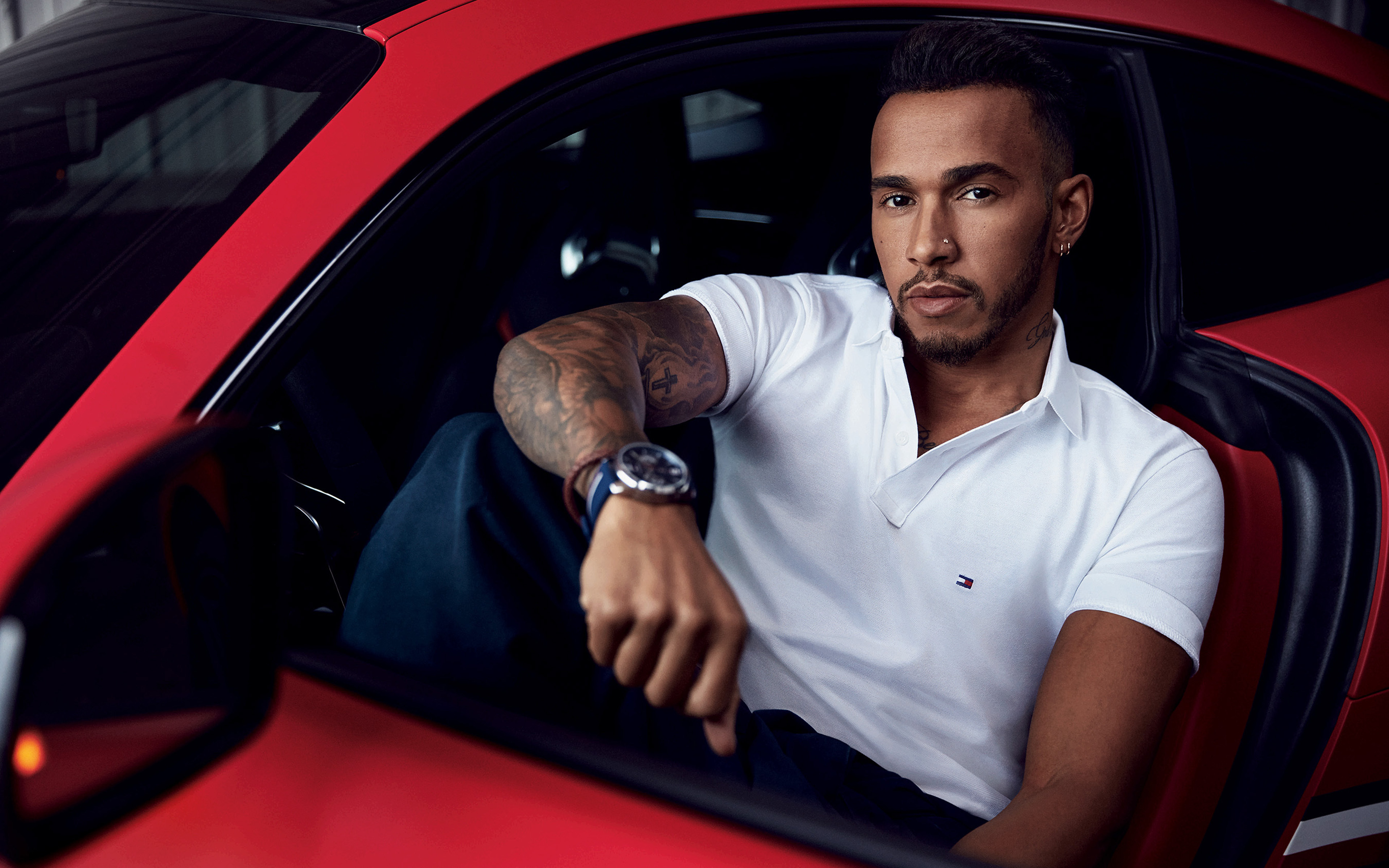 Lewis Hamilton, 4k, British Racing Driver, Photo Shoot, - Lewis Hamilton Tommy Hilfiger Campaign , HD Wallpaper & Backgrounds