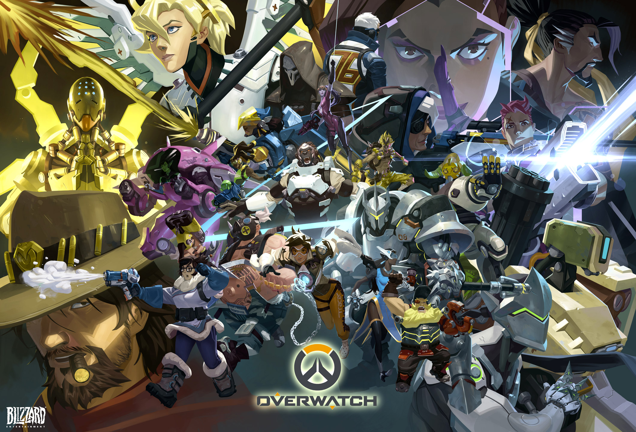 Hd Wallpaper - Overwatch All Characters With Doomfist , HD Wallpaper & Backgrounds