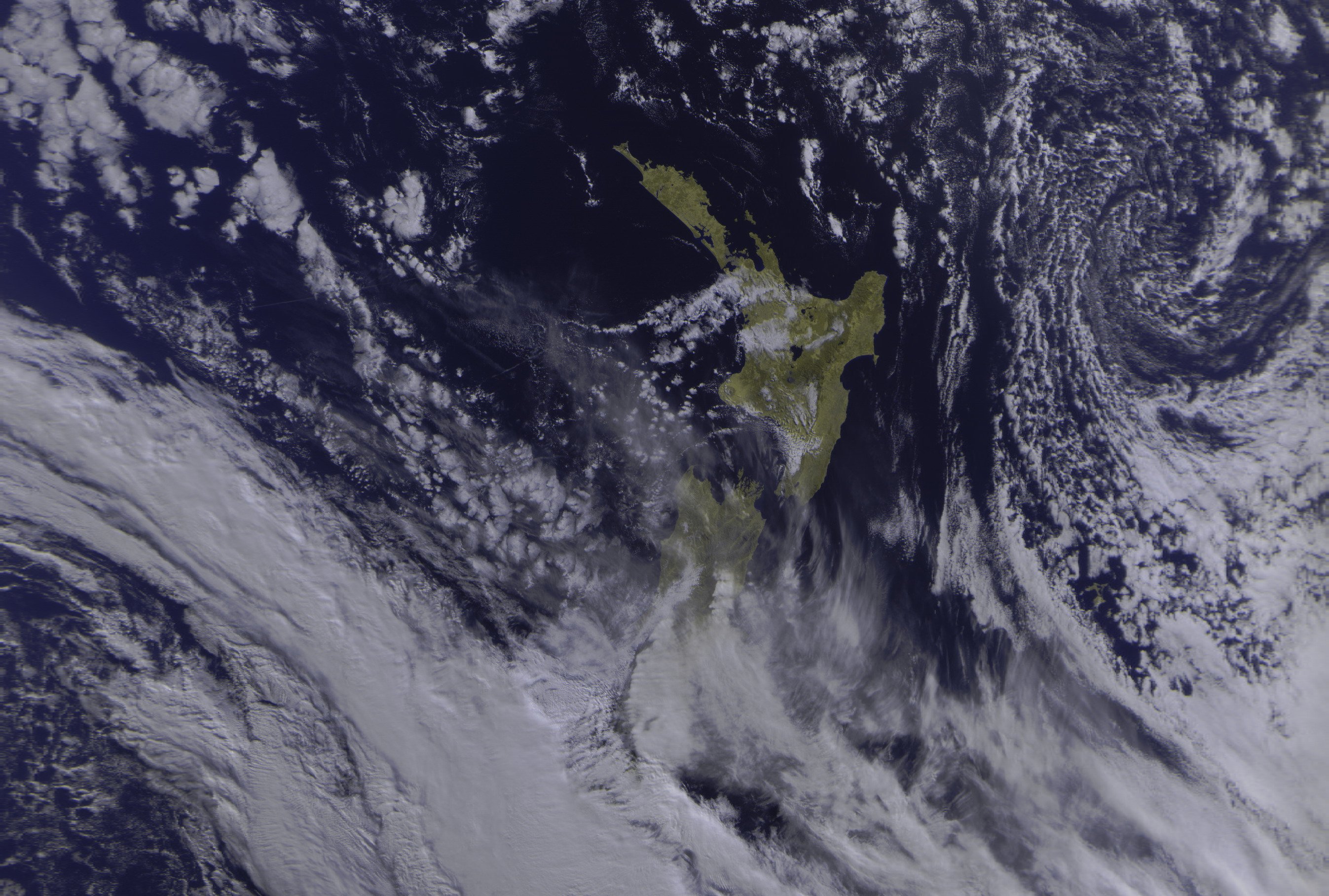 New Zealand, Meteor M N2, Satellite Imagery, Space - Tropical Cyclone , HD Wallpaper & Backgrounds