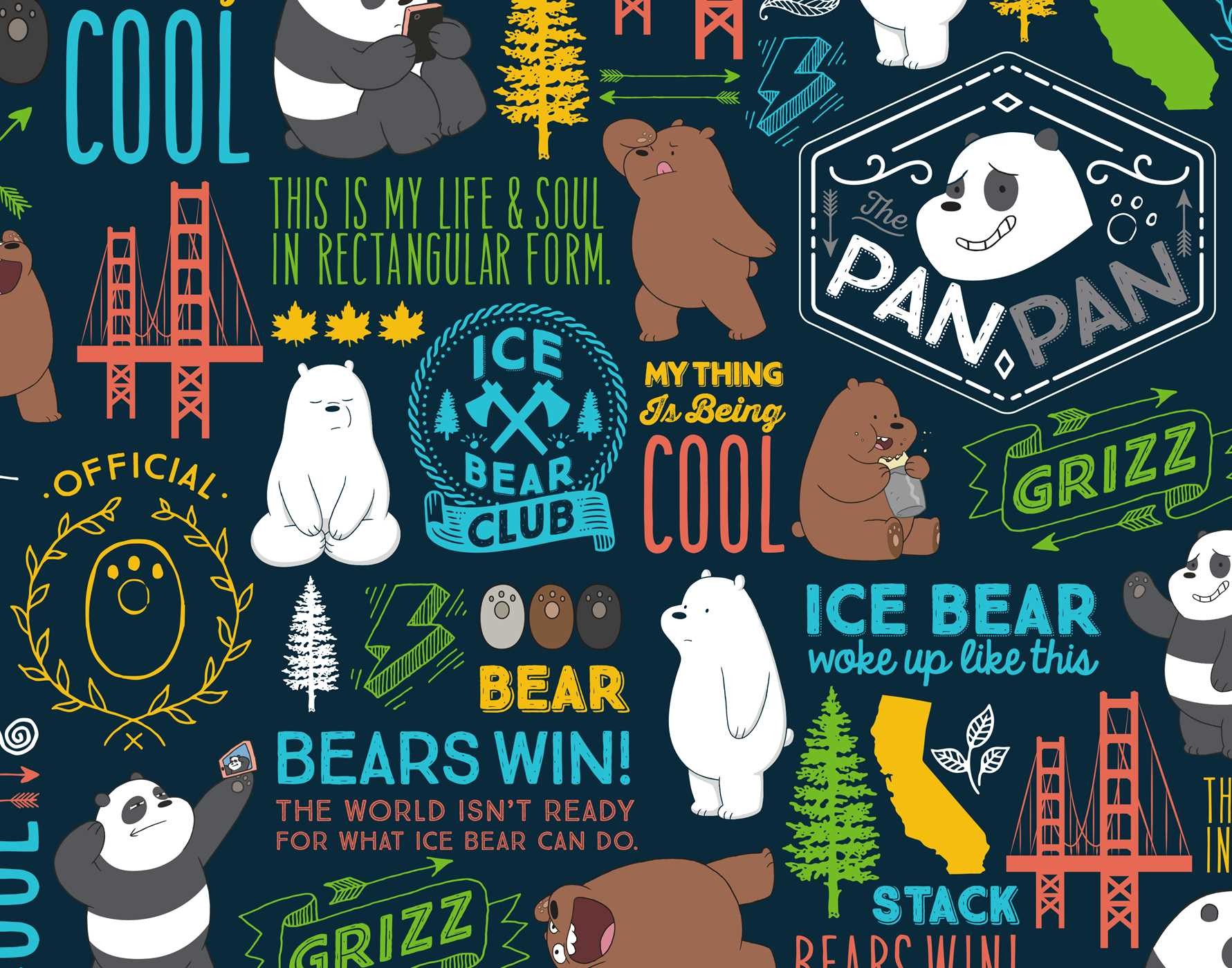 We Bare Bears Hardcover Ruled Journal - We Bare Bears Wallpaper Hd Desktop , HD Wallpaper & Backgrounds