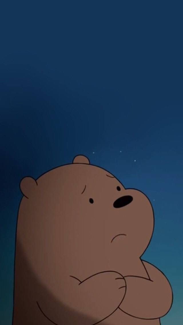 I Like You Bear Wallpaper, Kawaii Wallpaper, Iphone - We Bare Bears Wallpaper Sad , HD Wallpaper & Backgrounds