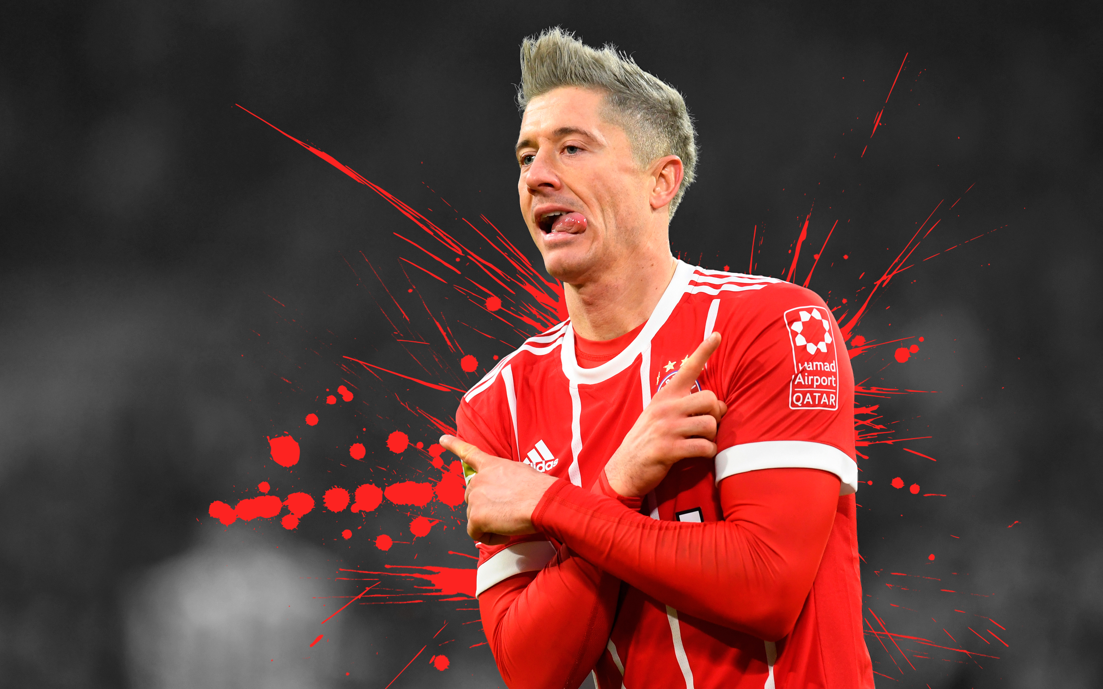 Robert Lewandowski - Bayern - Lewandowski 2018 , HD Wallpaper & Backgrounds