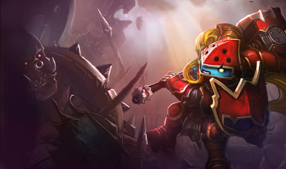 League Of Legends Scarlet Hammer Poppy League Desktop - Lol Old Poppy Skins , HD Wallpaper & Backgrounds