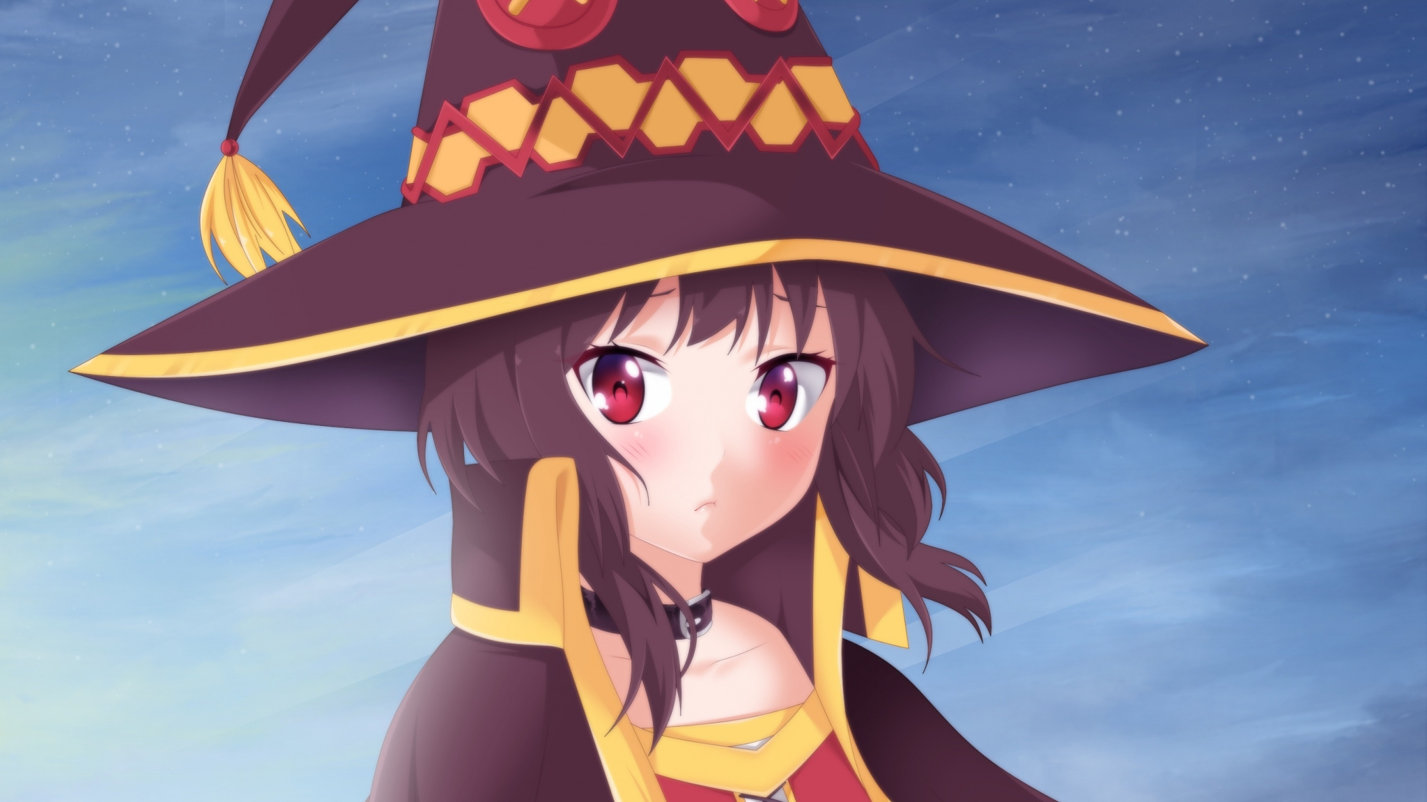 Cute Witch, Megumin, Konosuba, Wallpaper - Megumin Konosuba Hd , HD Wallpaper & Backgrounds