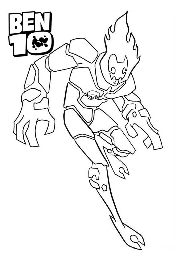 Ben 10 Coloring Pages Line Drawing Picture - Ben 10 Coloring Book , HD Wallpaper & Backgrounds