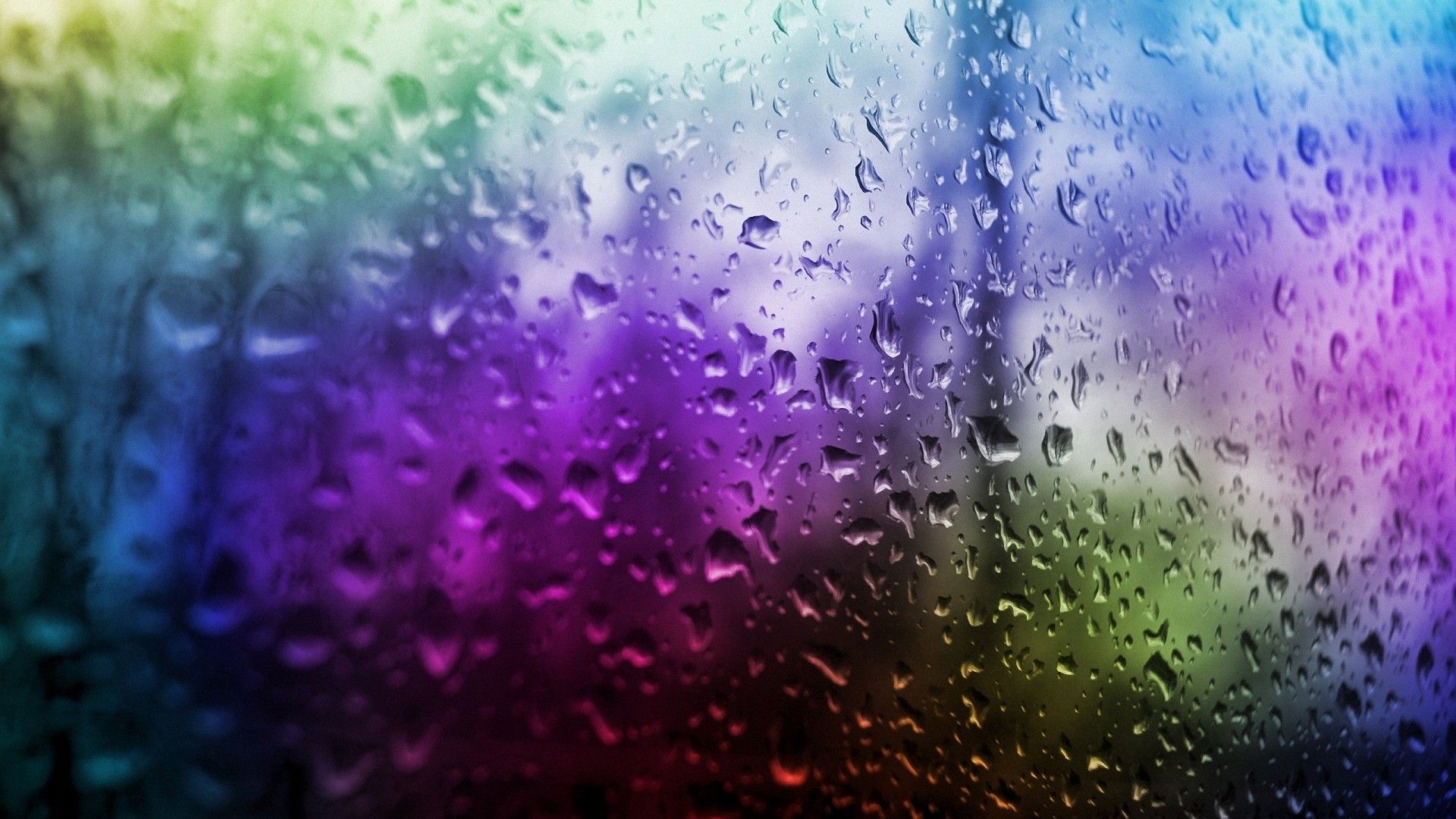 Colorful Water Drop Window Hd Wallpapers - High Resolution Rain Background , HD Wallpaper & Backgrounds