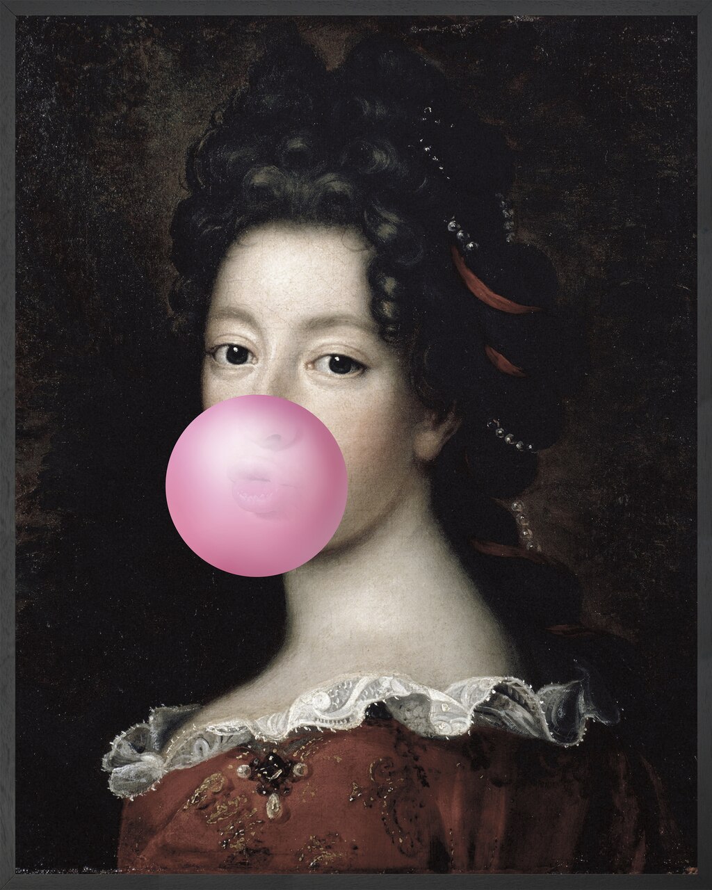 Bubblegum Portrait - Louise Françoise De Bourbon , HD Wallpaper & Backgrounds