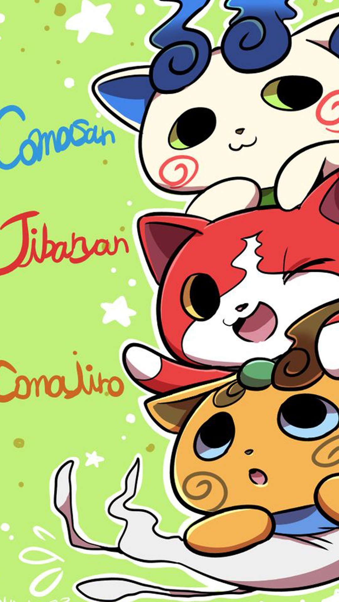 17 Best Ideas About Cute Iphone Wallpaper Tumblr On - Jibanyan And Komasan And Komajiro , HD Wallpaper & Backgrounds