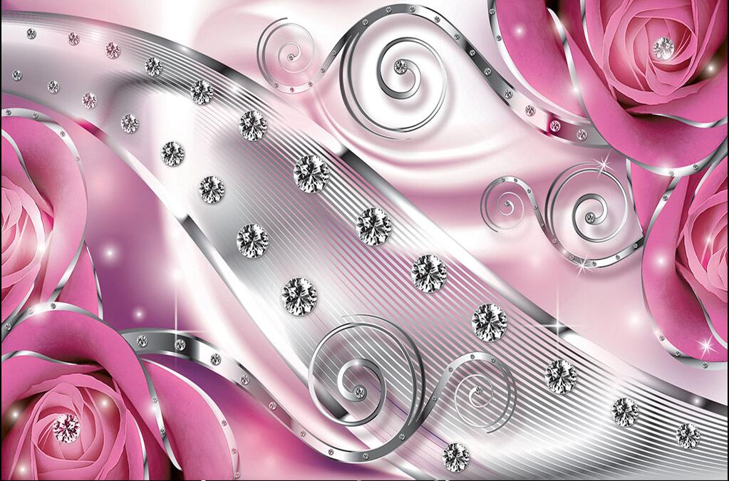 Wall Panel Wallpaper Pink Diamond Line Photography - Imagenes De Diamantes Rosas , HD Wallpaper & Backgrounds