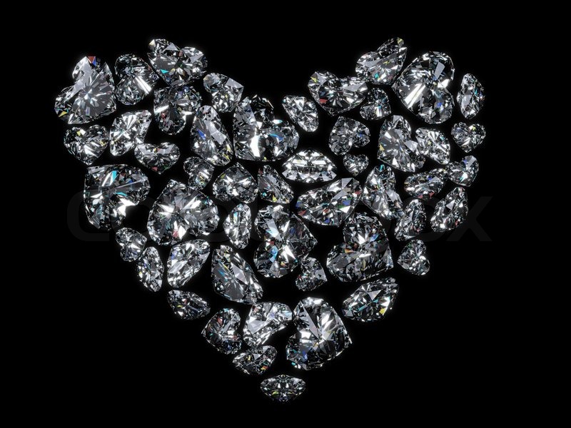 2018, Px, Download Wallpapers For Black White Diamond - Black Heart With Diamonds , HD Wallpaper & Backgrounds