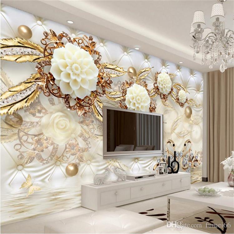 Custom Photo Wallpaper 3d Fresco Wall Sticker 3d Luxury - 3d Paints On Walls , HD Wallpaper & Backgrounds