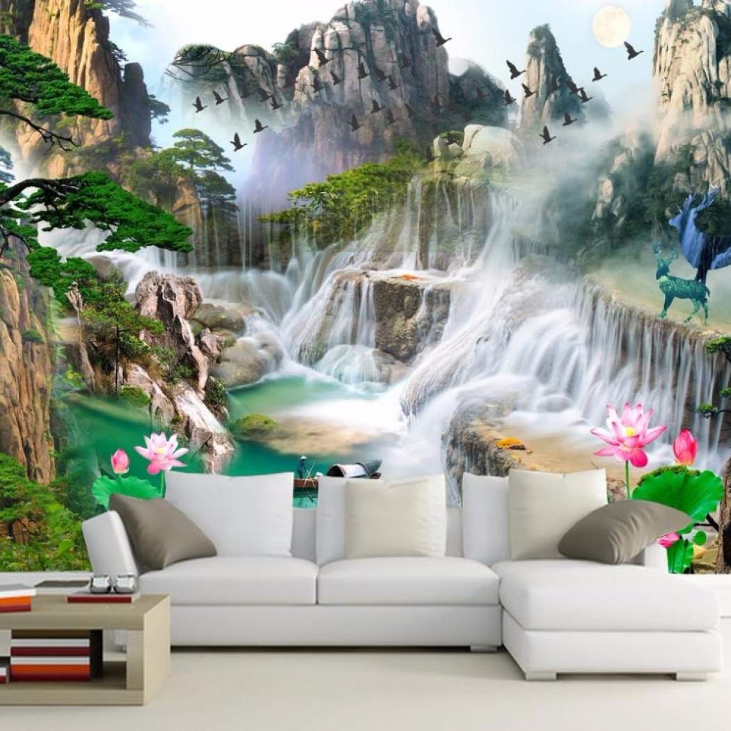 Senarai Harga 3d Wall Murals 3d Wallpaper For Living صور طبيعية