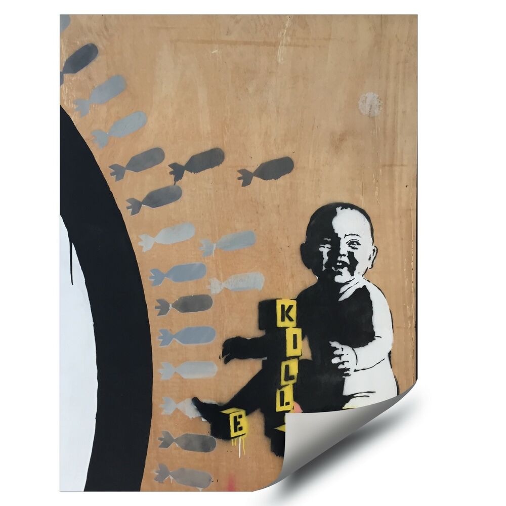 Details About Banksy Street Graffiti Scrabble Baby - Banksy Kill People , HD Wallpaper & Backgrounds