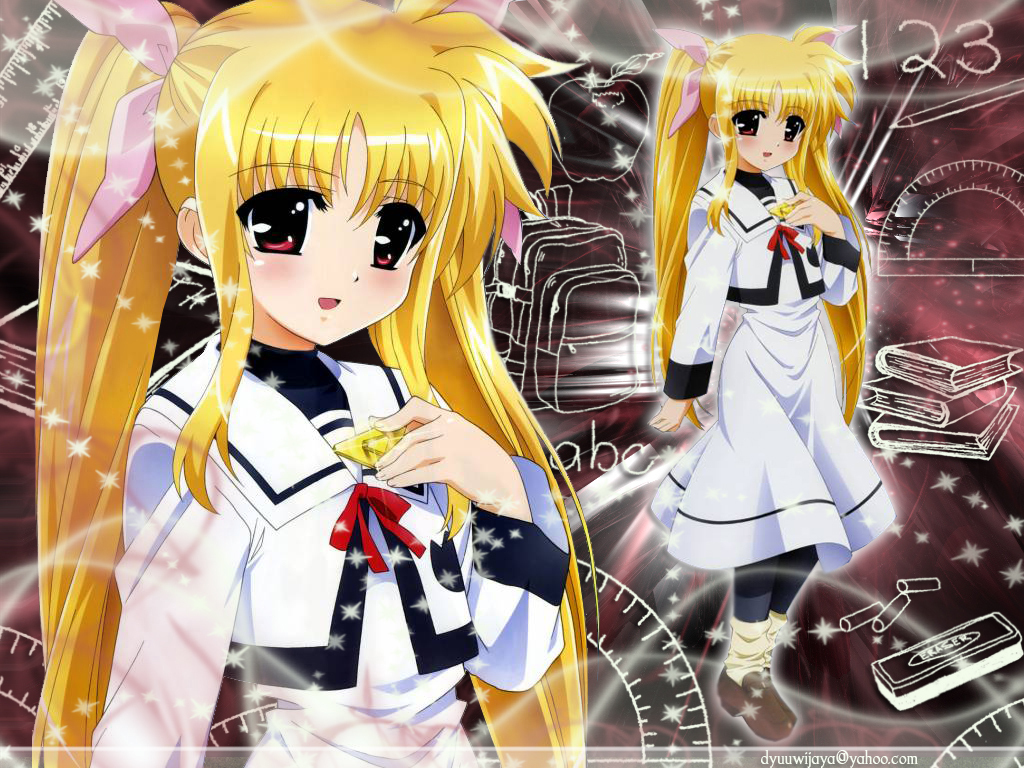 Fate - Magical Lyrical Nanoha Fate , HD Wallpaper & Backgrounds