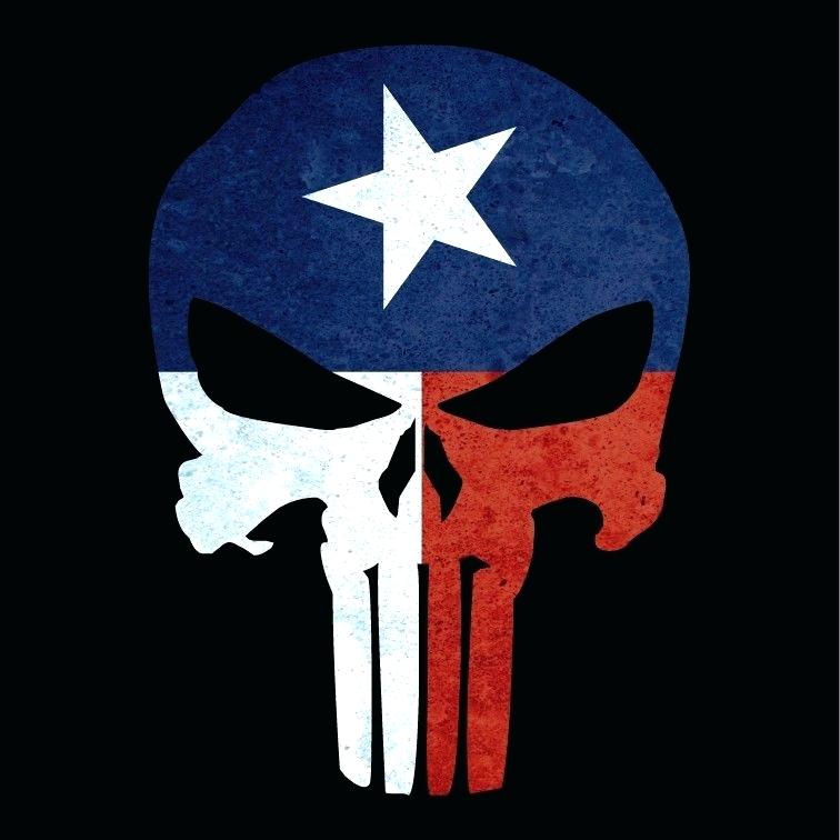 Punisher - Punisher Skull Texas Flag , HD Wallpaper & Backgrounds
