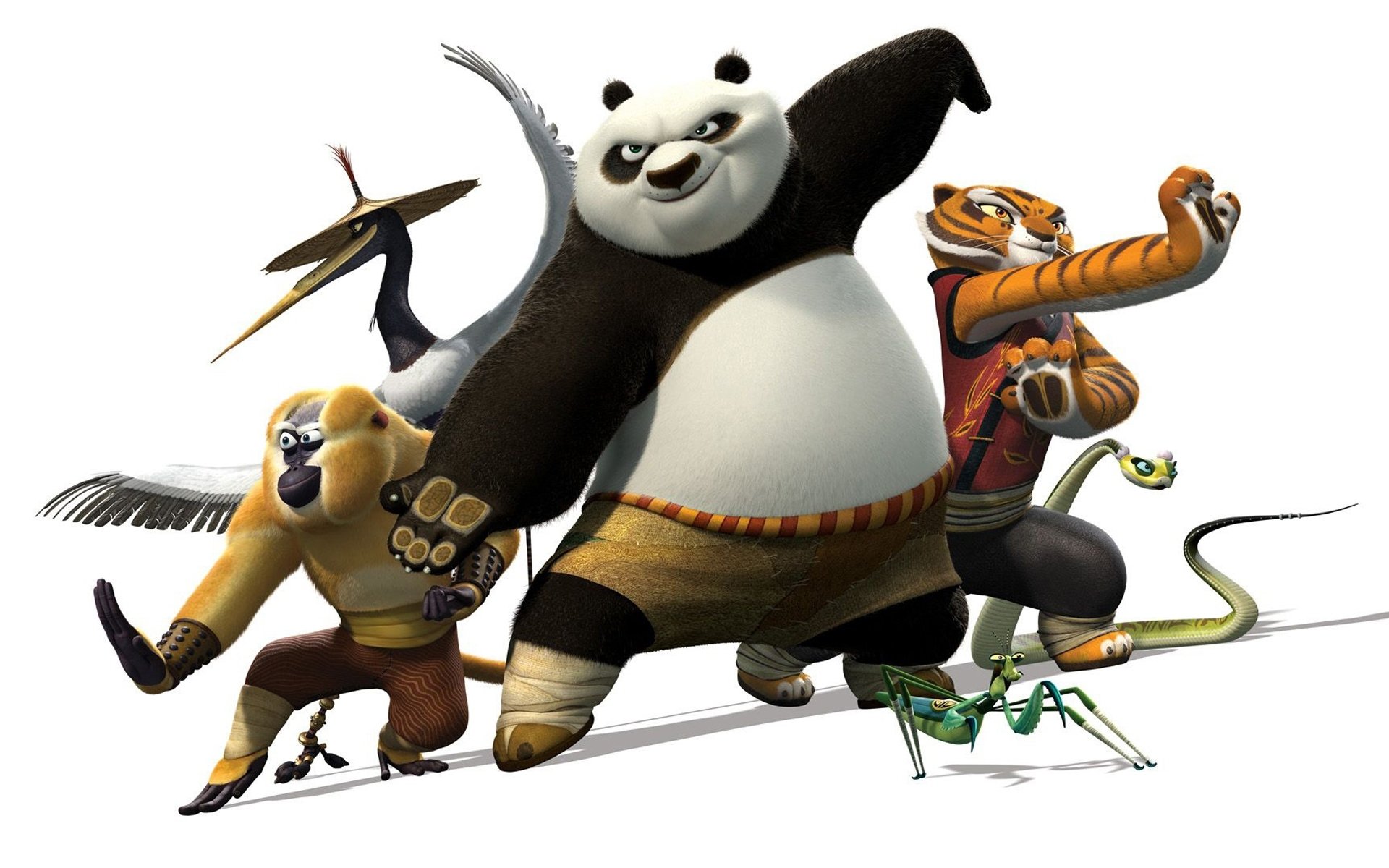 Hd Wallpaper - Kung Fu Panda And Furious Five , HD Wallpaper & Backgrounds