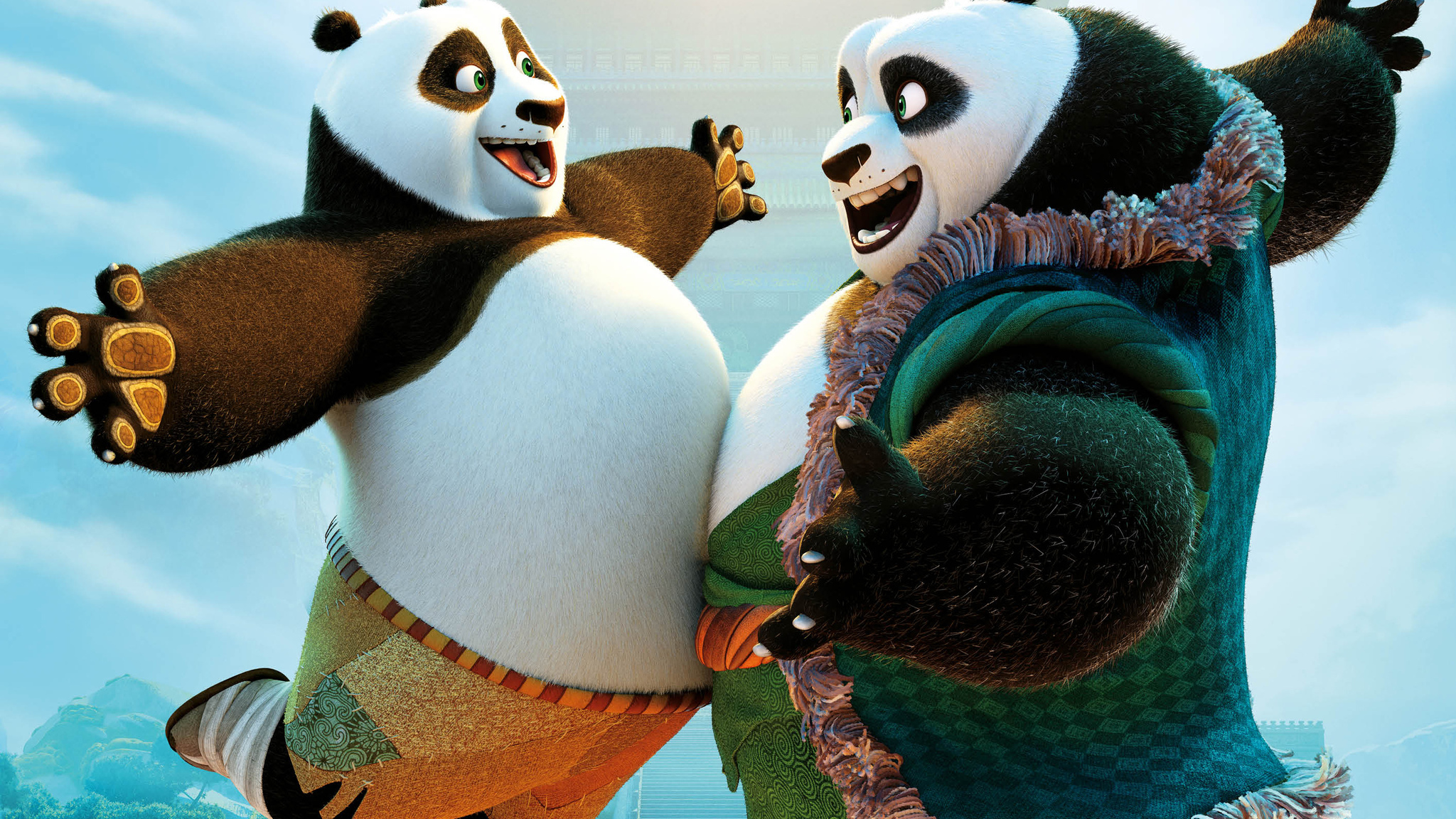 Kung Fu Panda 3 - Kung Fu Panda Family , HD Wallpaper & Backgrounds