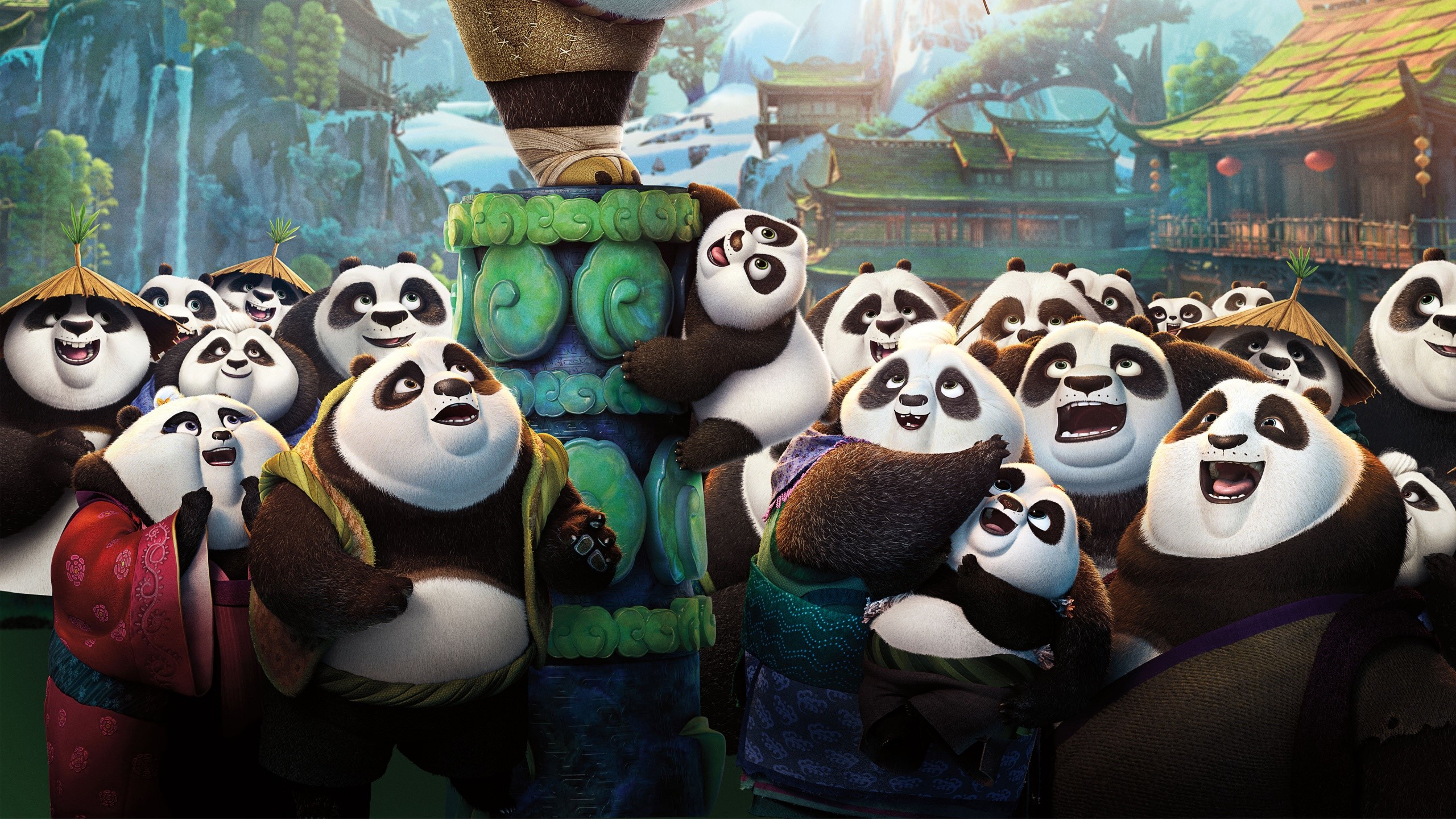 Wallpaper All Pandas Of Kung Fu Panda - Kung Fu Panda 3 Images Hd , HD Wallpaper & Backgrounds
