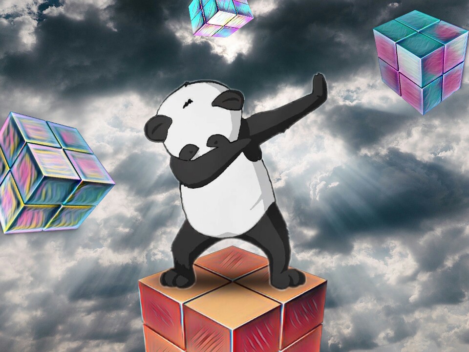 Freetoedit 'the Ultimate Dab' - Fond D Écran Panda Dab , HD Wallpaper & Backgrounds
